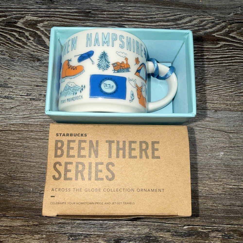 Starbucks Coffee Been There Series Ornament New Hampshire NH 2oz NIB